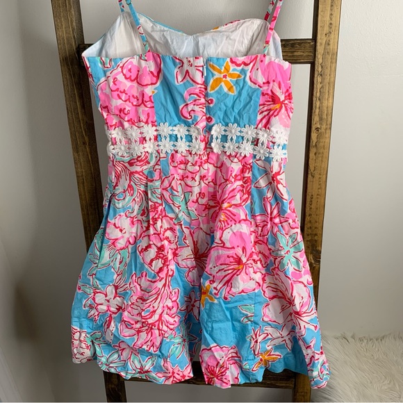 Lilly Pulitzer Lenore Dress Breakwater Blue Lolita Dress - Picture 9 of 9